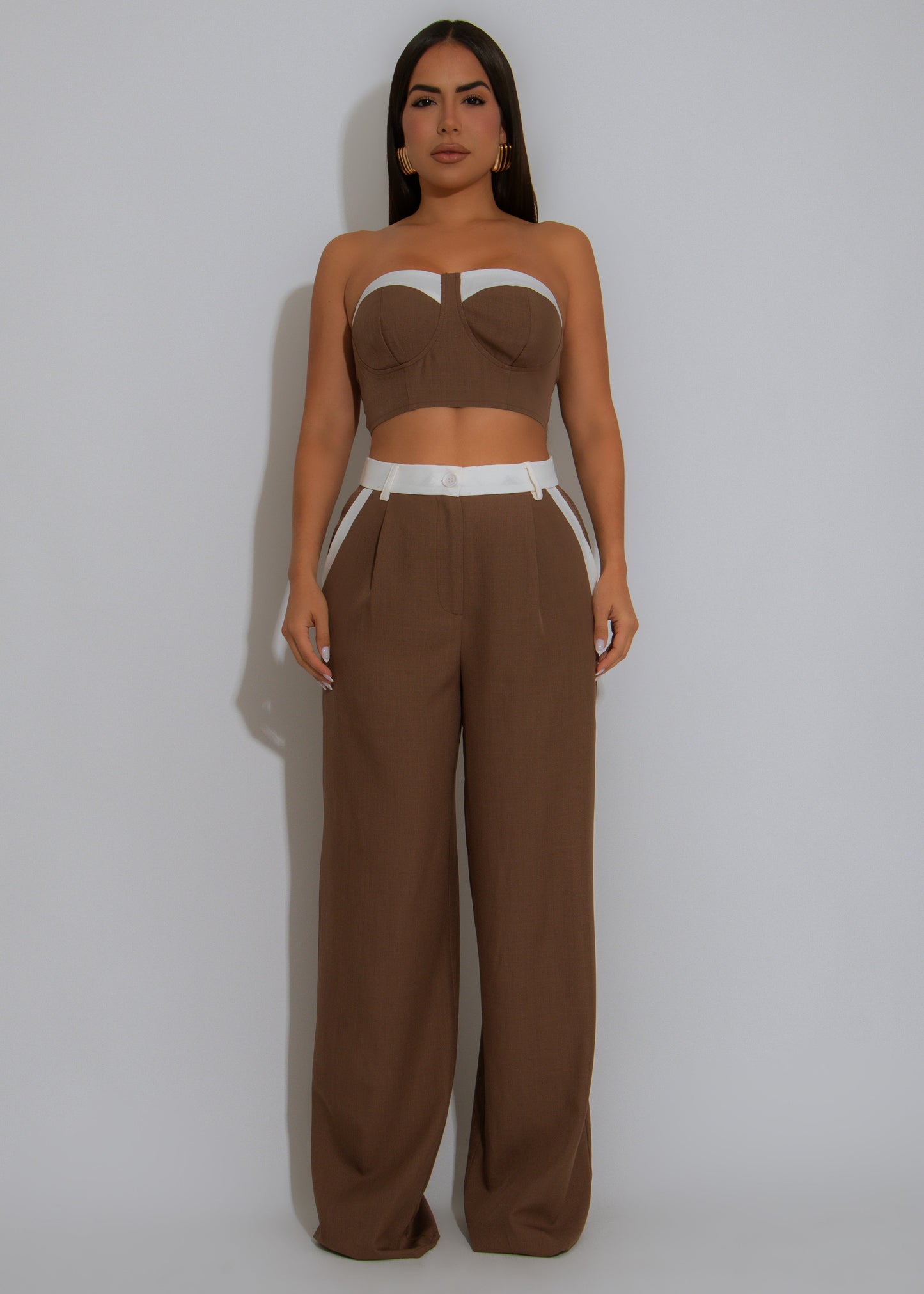 Command Cut Pant set Brown