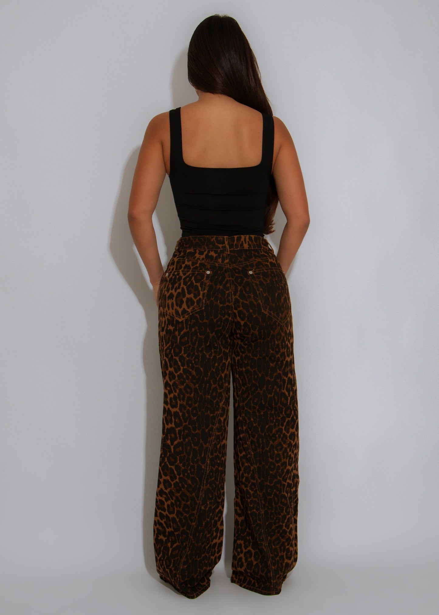 Wild Stroll Leopard Pant Brown