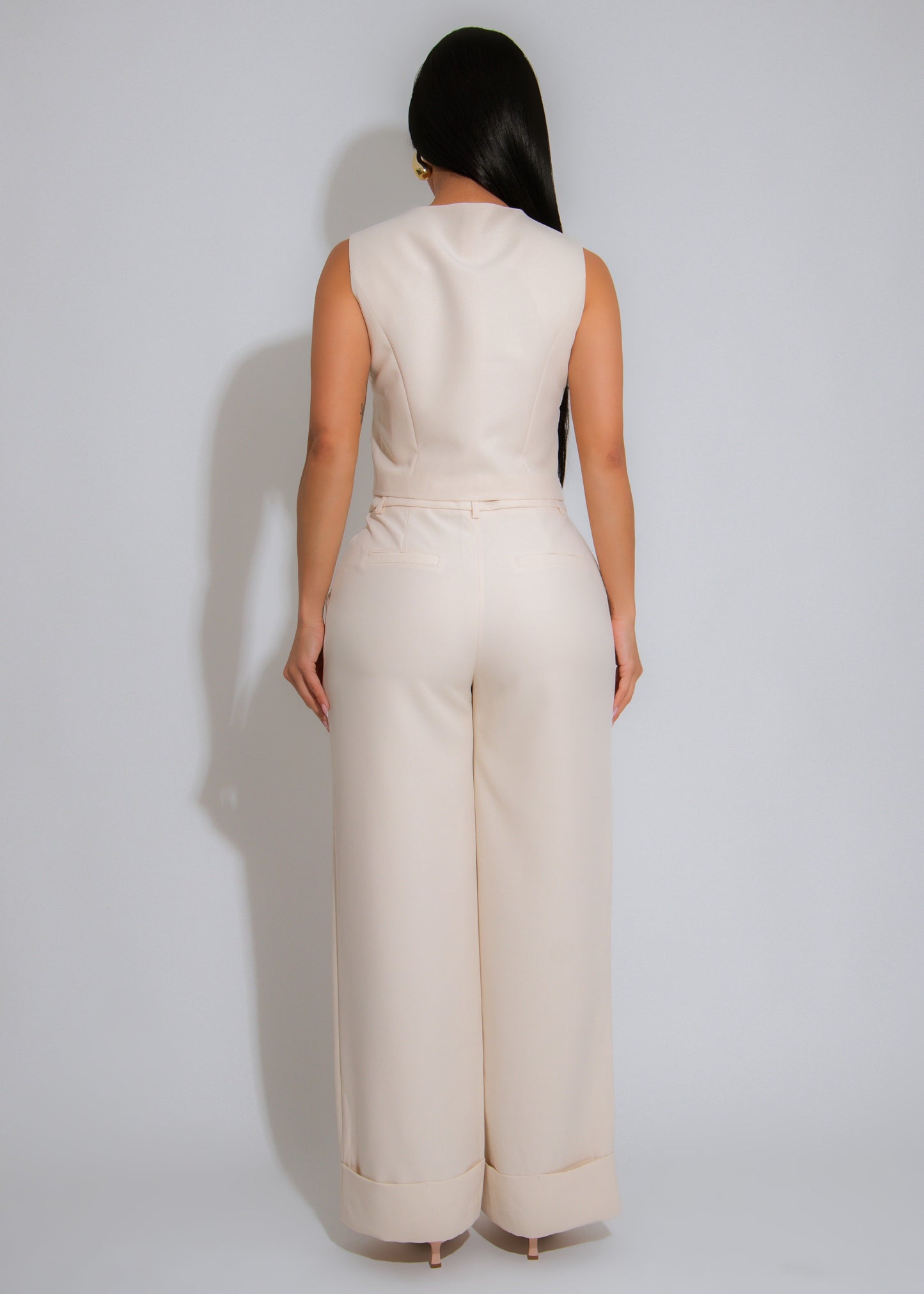 Boardroom Muse Pant Set Nude