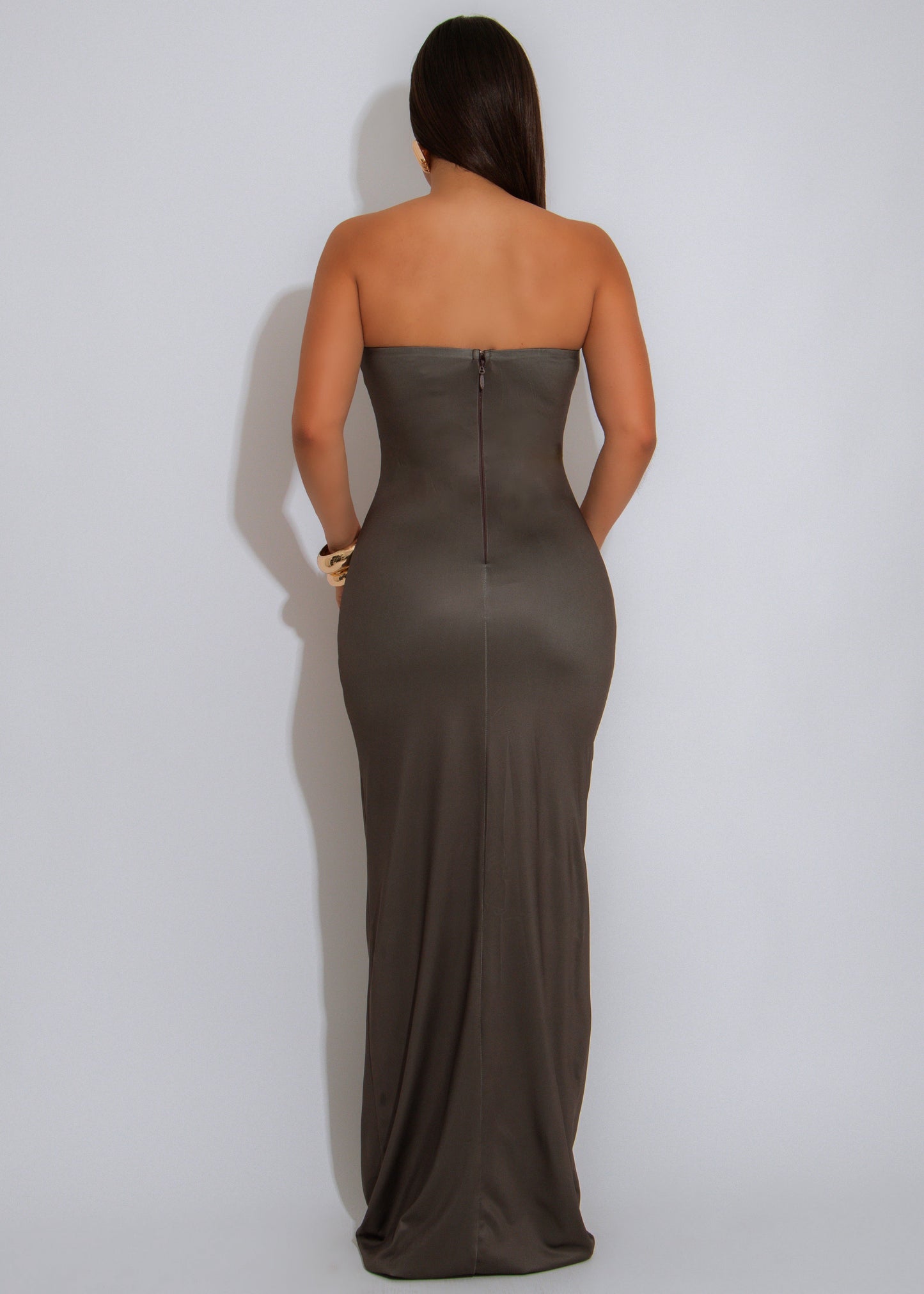 Fulfilling Floral Dreams Maxi Dress Brown