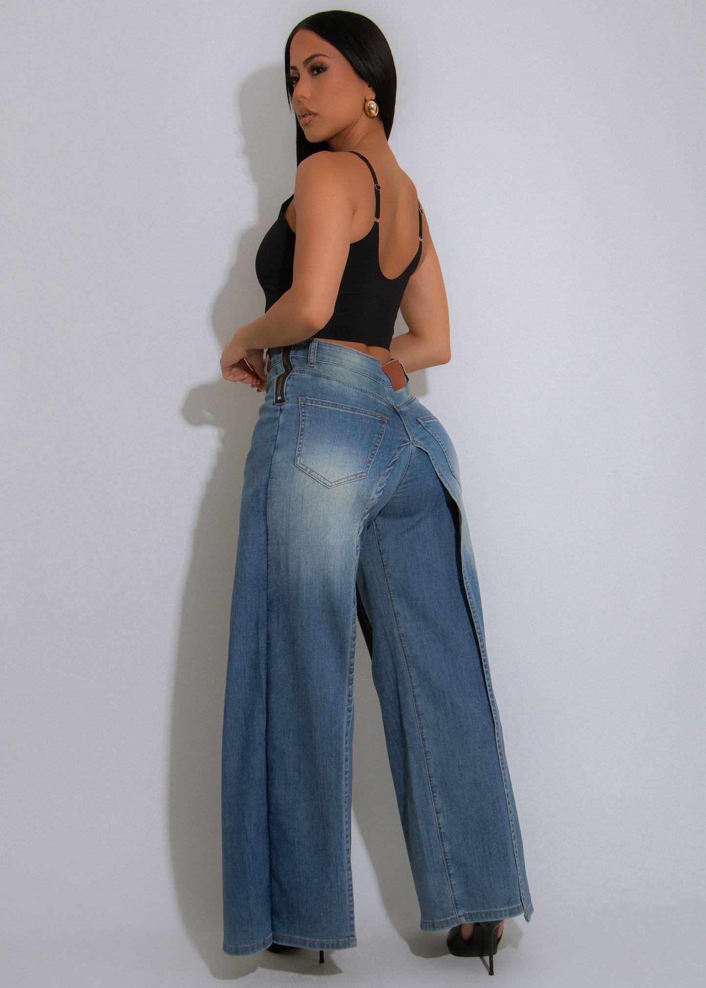 Retro Rise Jeans Denim