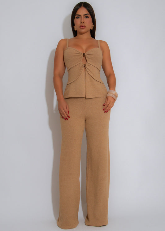 Second Skin Pant Set Nude