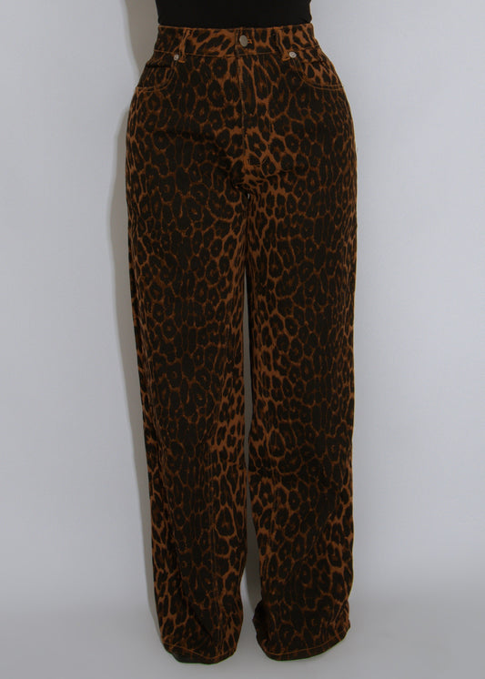Wild Stroll Leopard Pant Brown