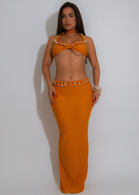 Golden Daze Shells Bikini Set Yellow