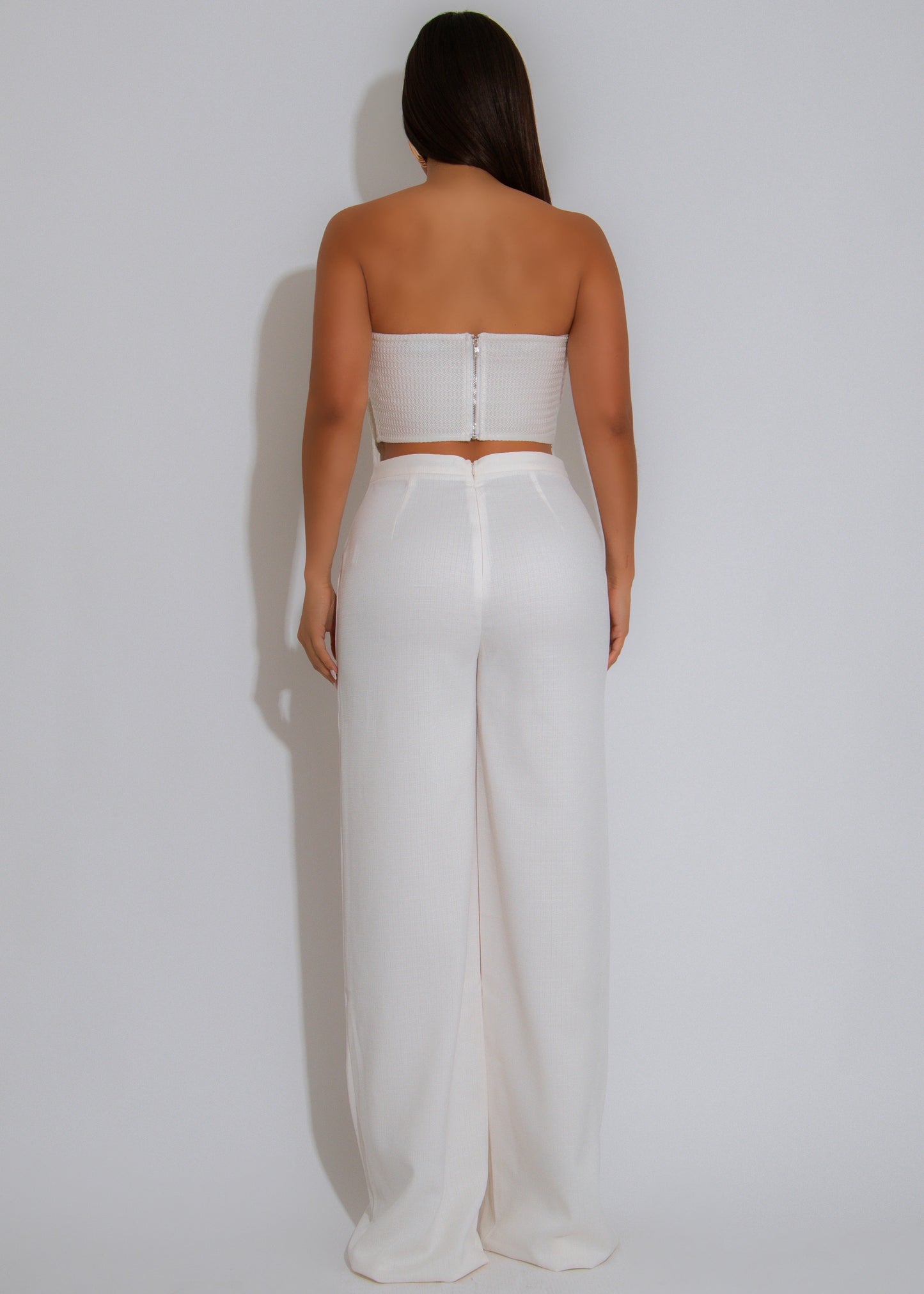 Botánica Luxe Floral Pant Set White