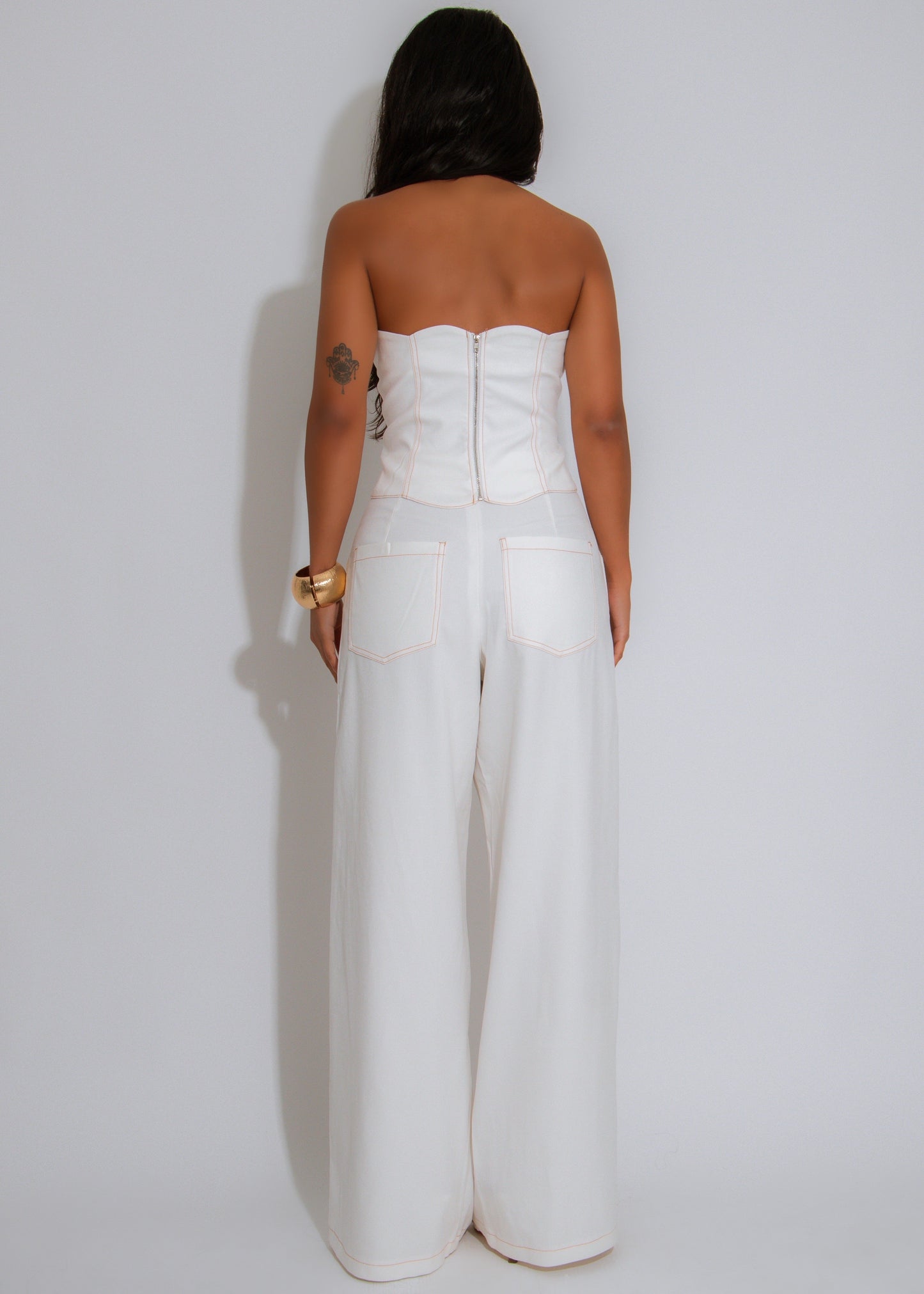 Off-Duty Muse Pant Set White