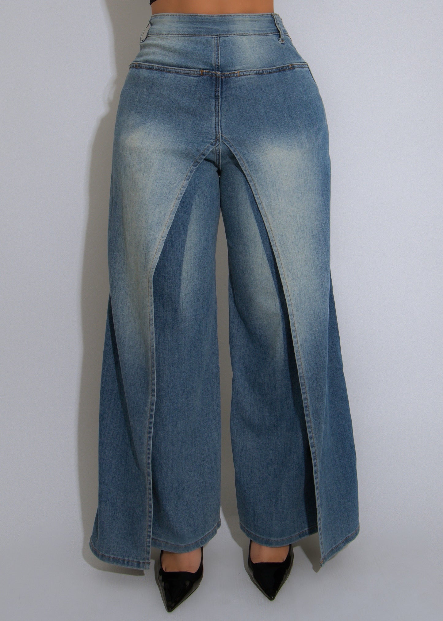 Retro Rise Jeans Denim