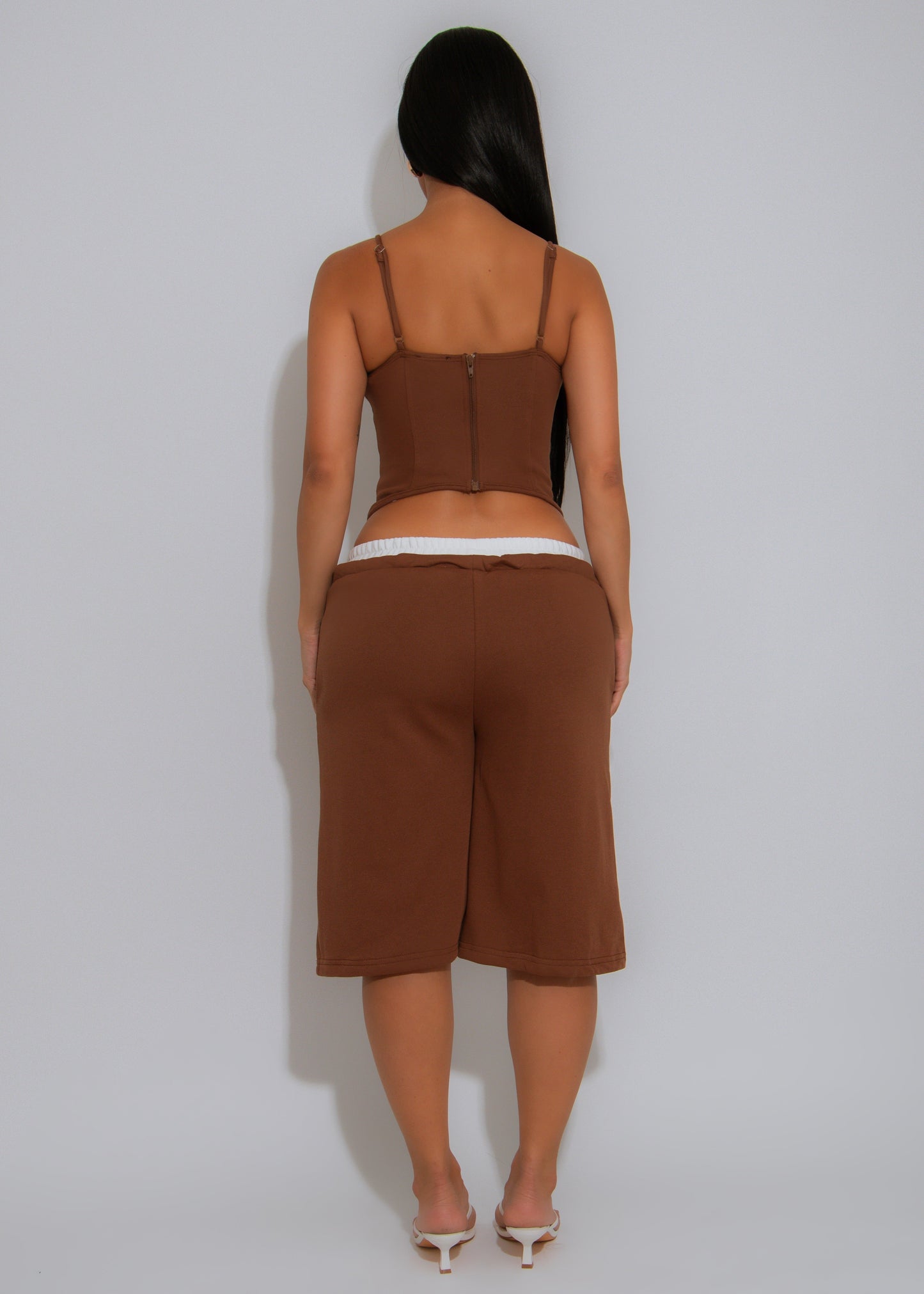 Heat Check Short Set Brown