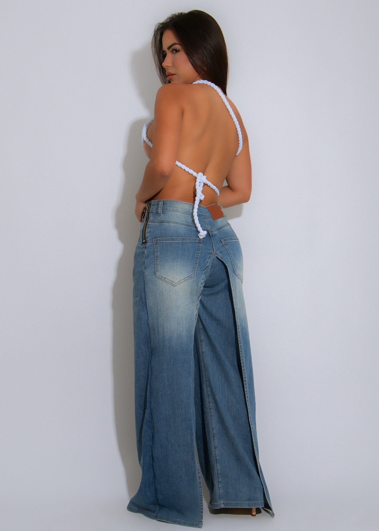 Retro Rise Jeans Denim