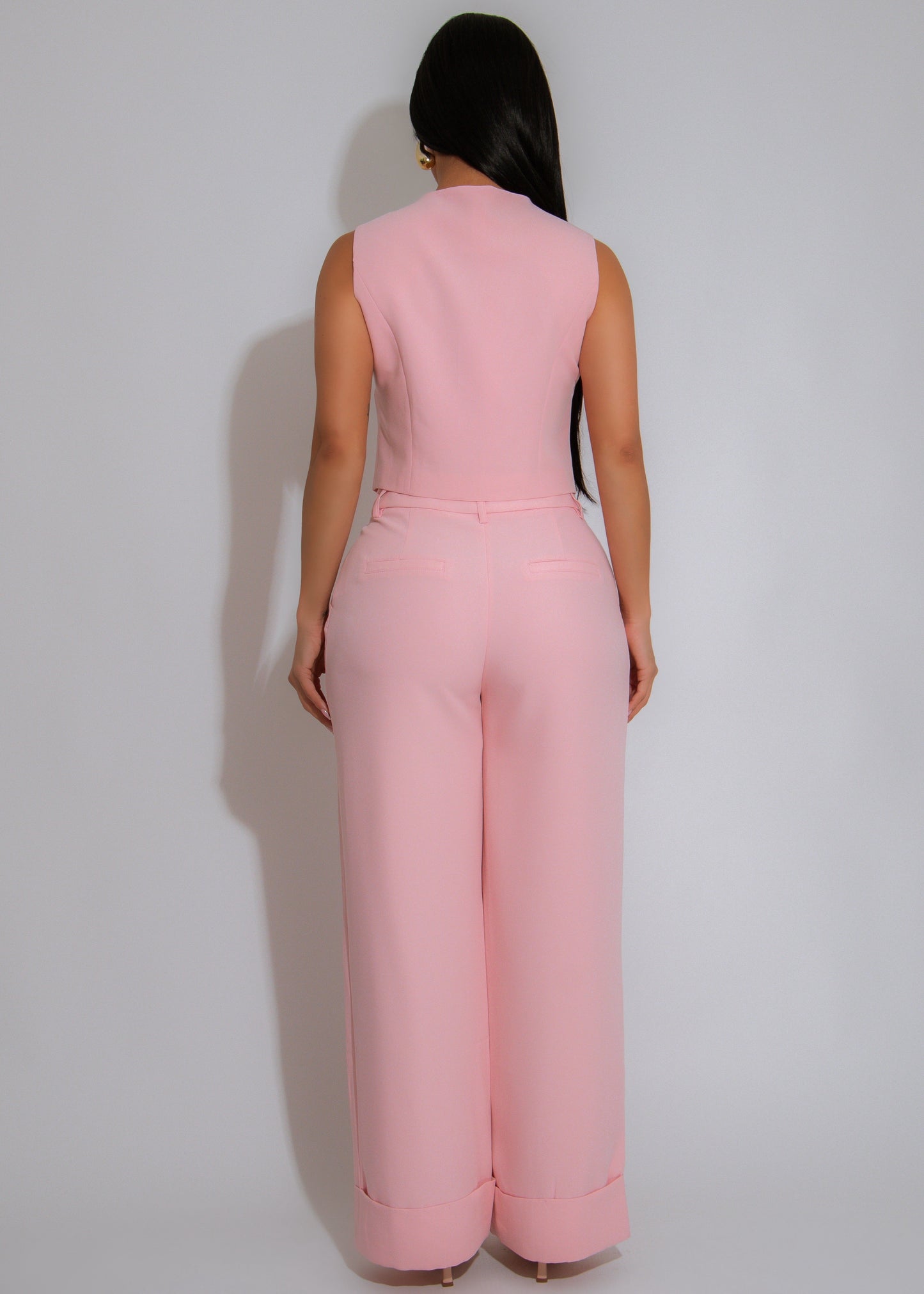 Boardroom Muse Pant Set Pink