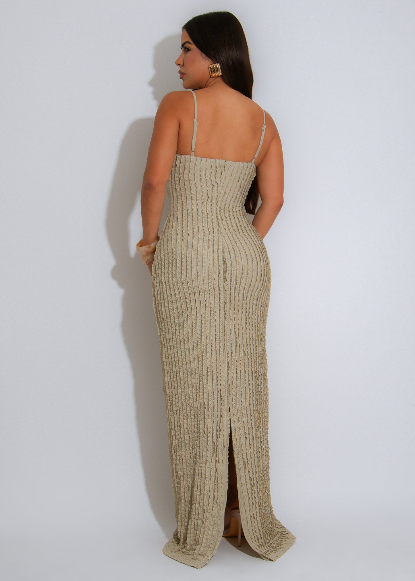 Fleur Femme Floral Maxi Dress Green
