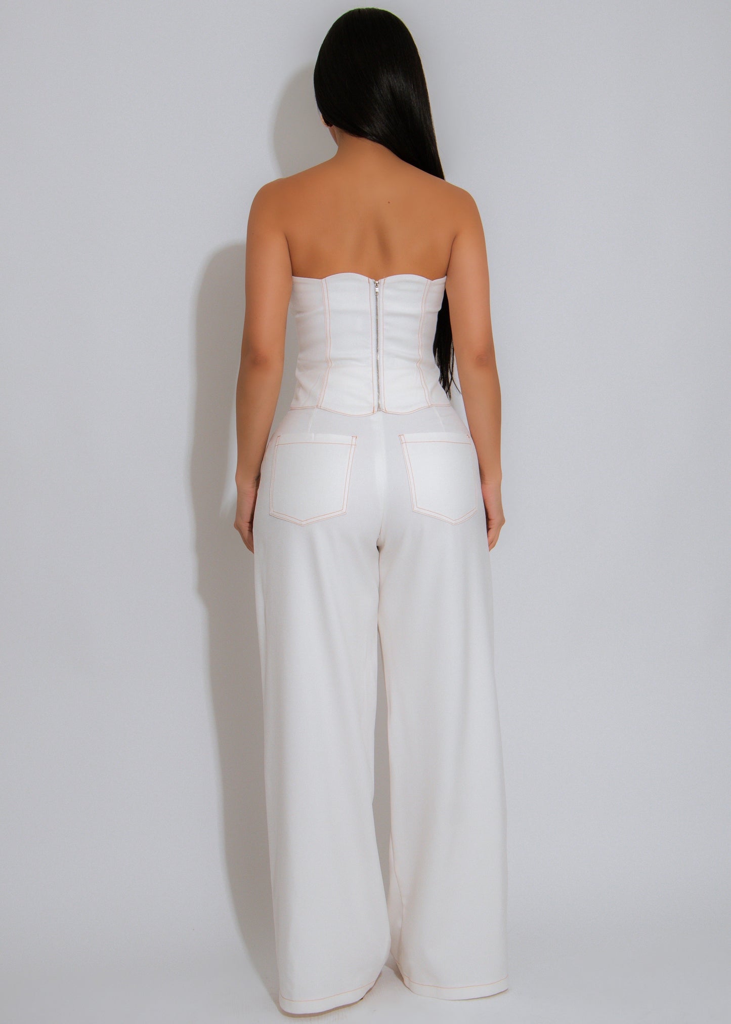 Off-Duty Muse Pant Set White