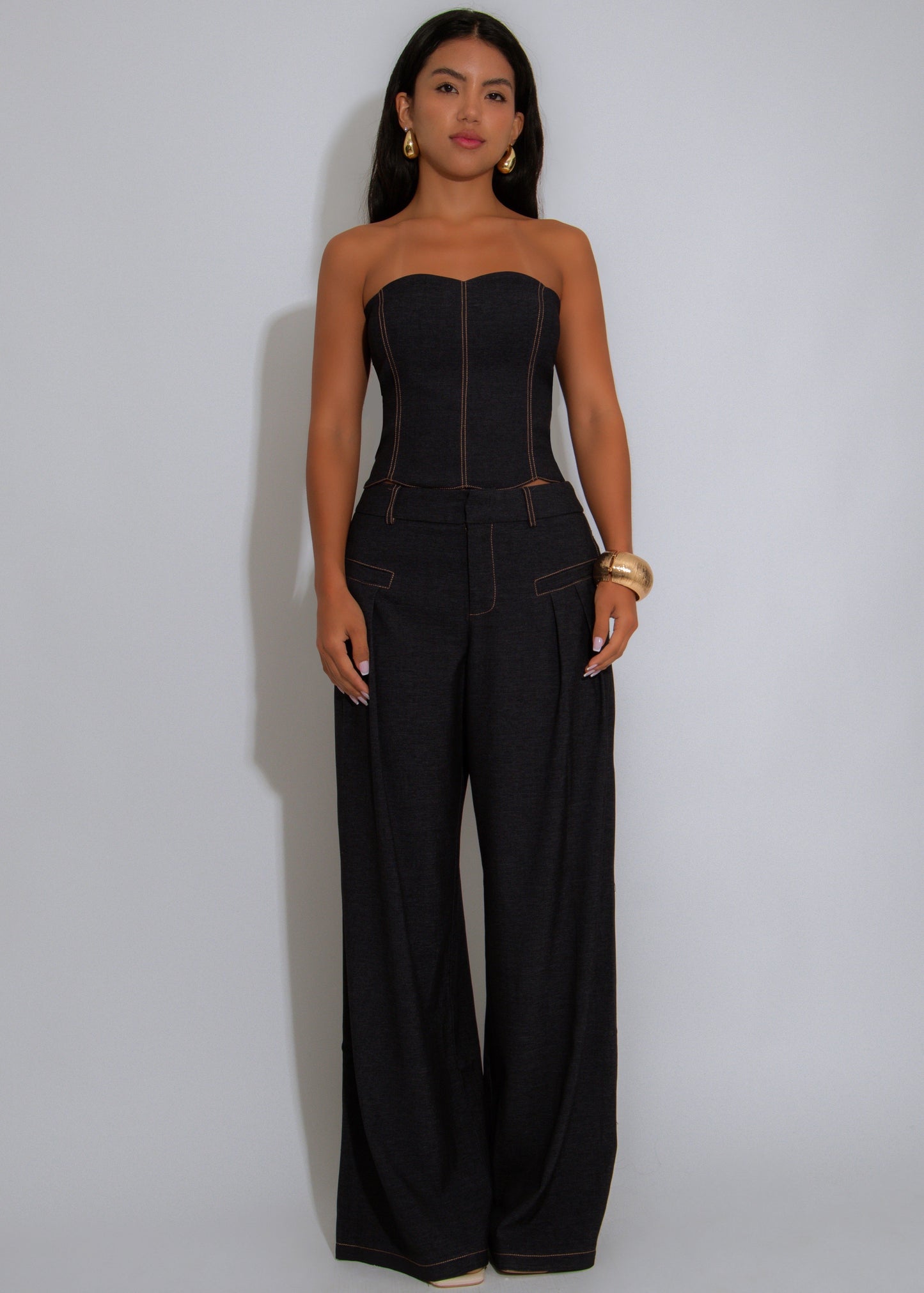 Off-Duty Muse Pant Set Dark Denim