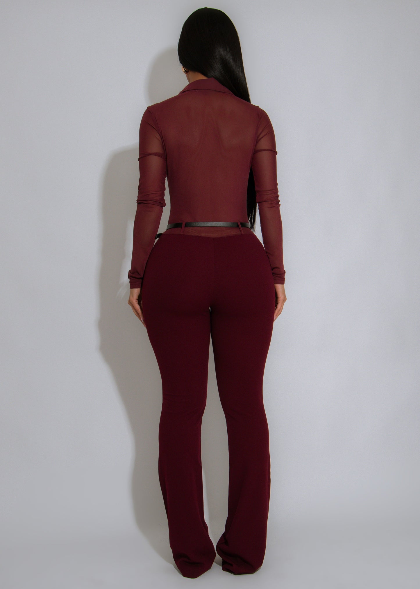 Enigma Nights Mesh Jumpsuit Red