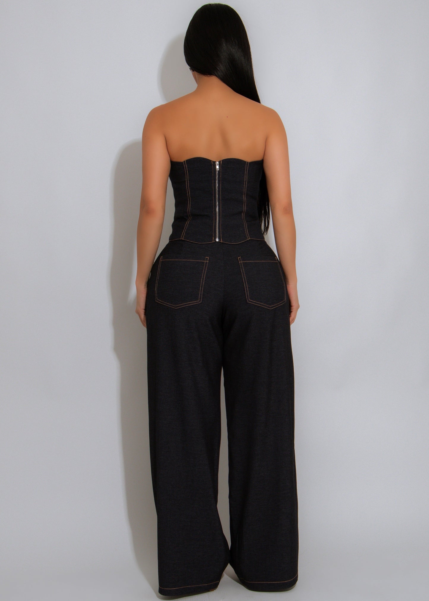 Off-Duty Muse Pant Set Dark Denim