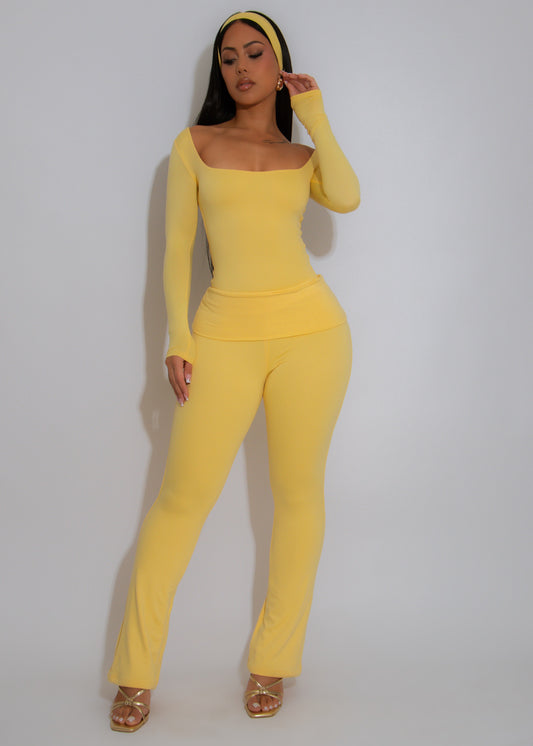 Studio Sprint Pant Set Yellow