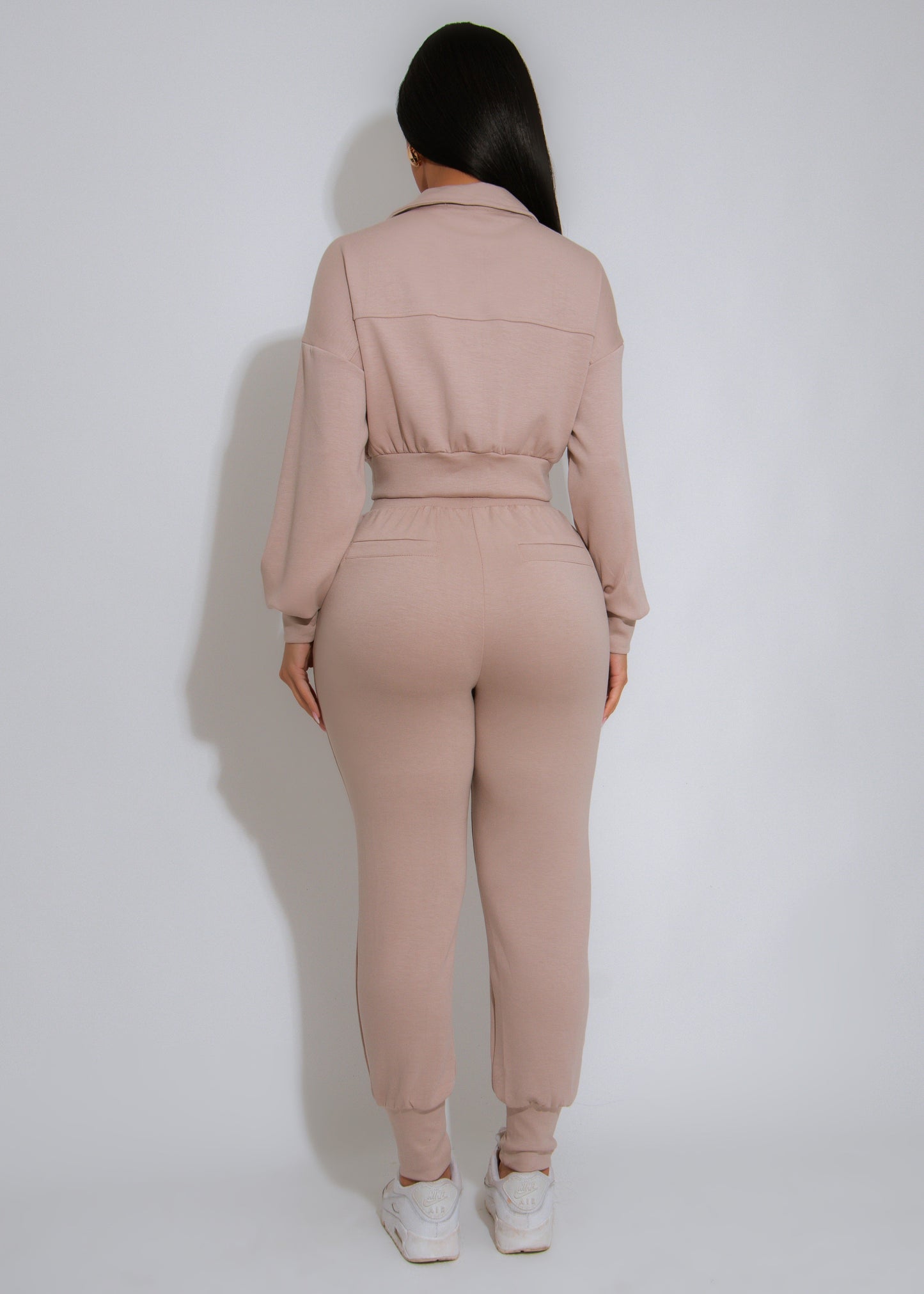 Street Ease Cargo Pant Set Nude