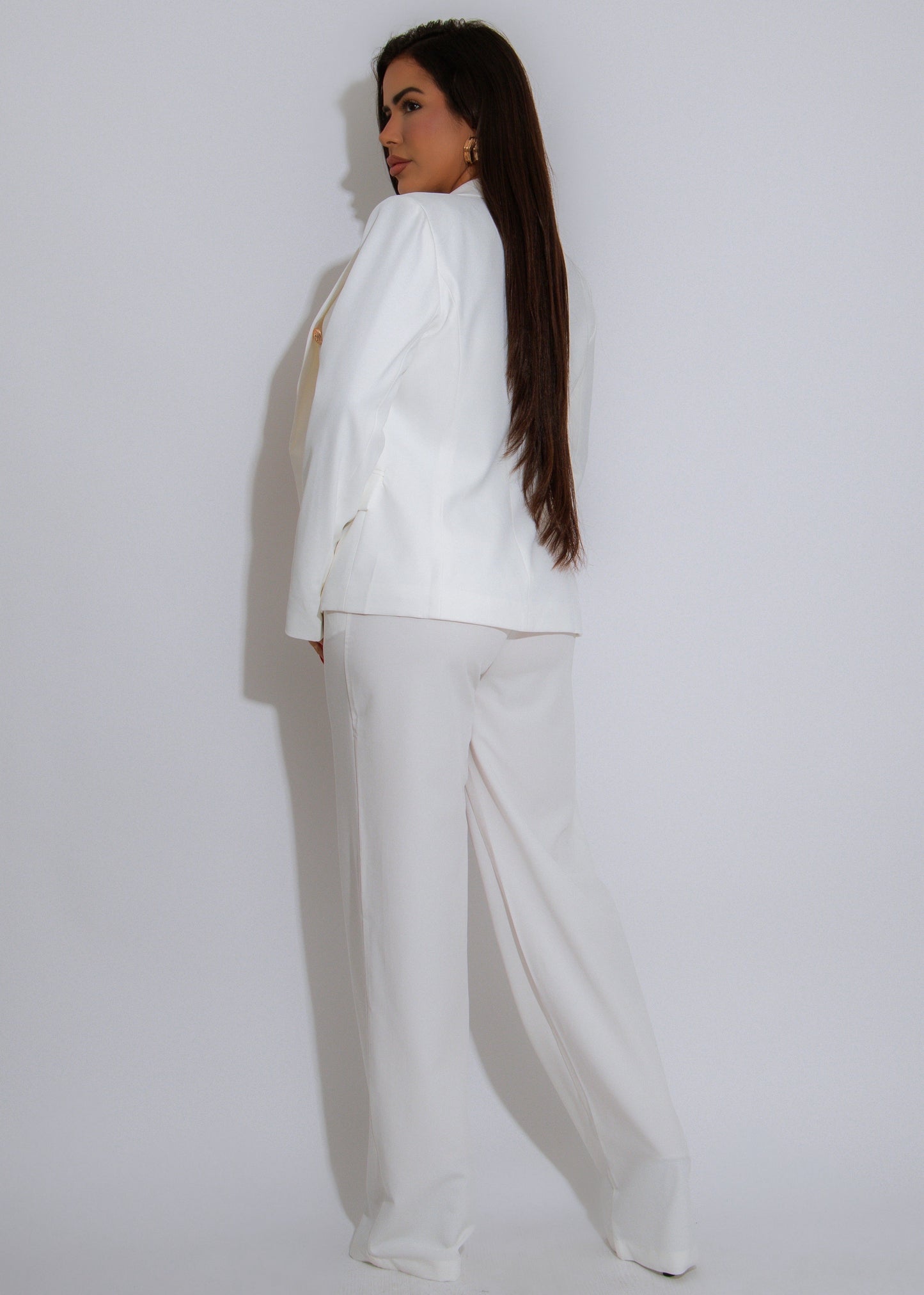Sharp Code Pant White